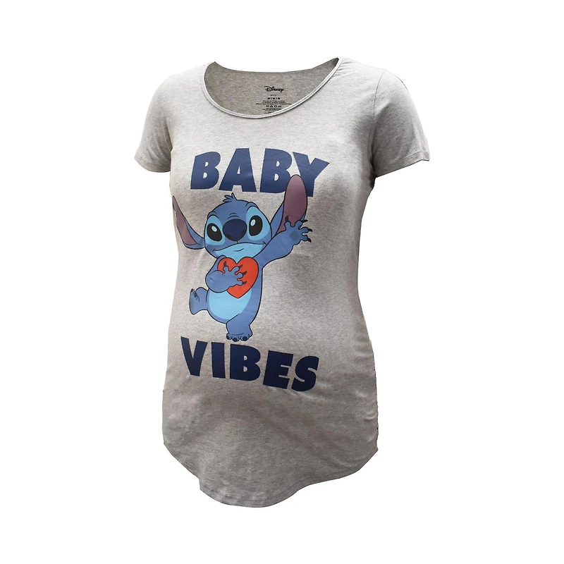 Haut à manches courtes Maternité Disney Lilo & Stitch Baby Vibes