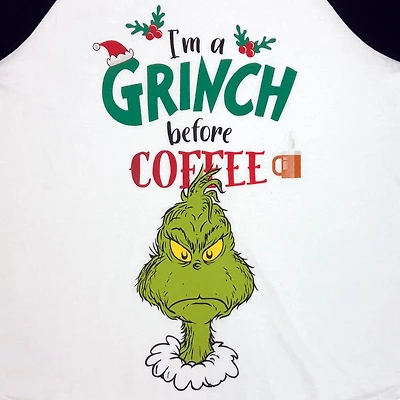 Dr Seuss T-Shirt raglan à manches longues et ourlet arrondi taille plus pour femme