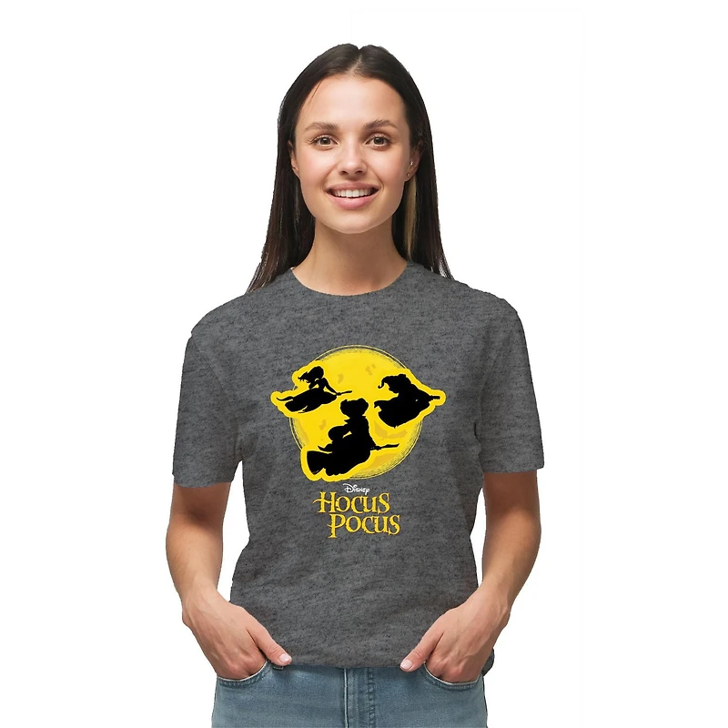 T-shirt à manches courtes Disney Hocus Pocus Moon Flight pour femme