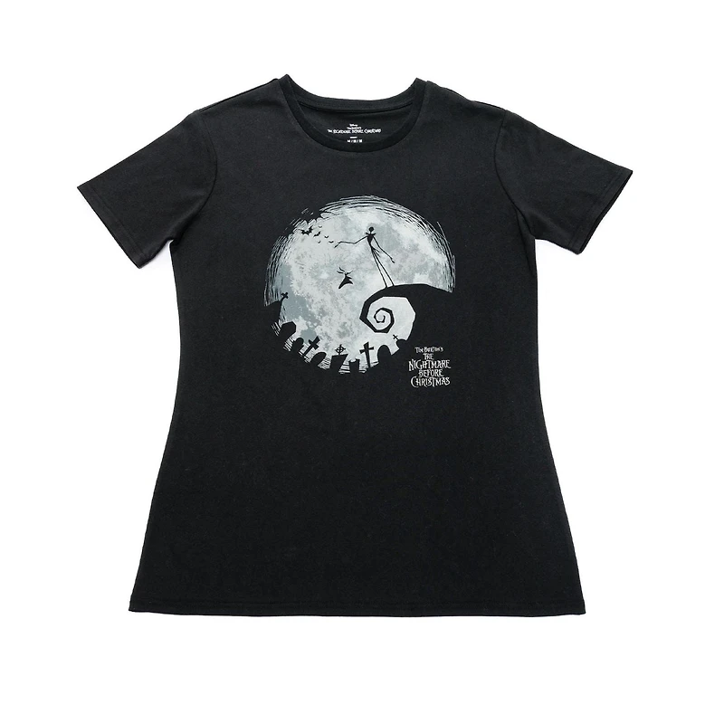 Ladies Nightmare Before Christmas Short Sleeve T-Shirt