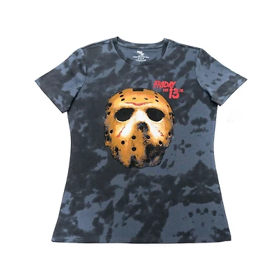 Ladies Friday The 13th Jason Mask Short Sleeve T-Shirt