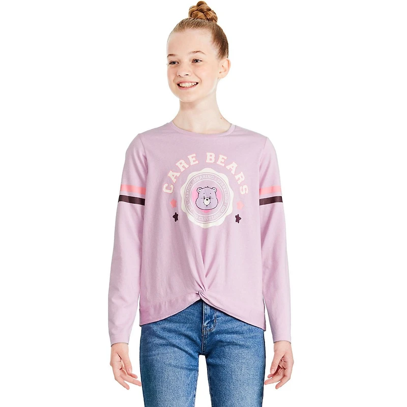 Care Bears Girls' Long-Sleeve Twist Front Top