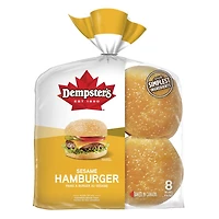 Dempster’s® Sesame Hamburger Buns, Pack of 8