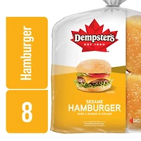 Dempster’s® Sesame Hamburger Buns, Pack of 8