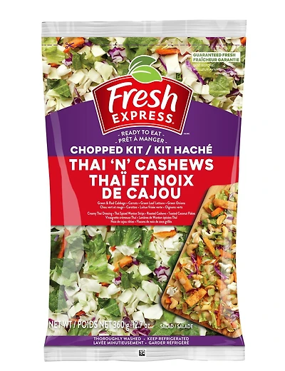 Fresh Express Thai 'N' Cashews Chopped Salad Kit, 360 g