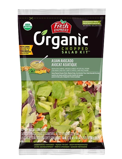 Organic Asian Avocado Chopped Kit