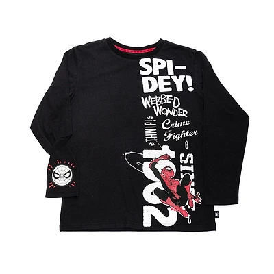 T-shirt à manches longues Marvel Crime Fighter pour homme