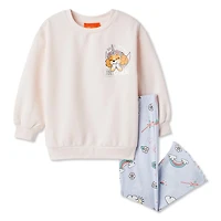 Nickelodeon Toddler Girls' Paw Patrol Sweatshirt 2-Piece Set