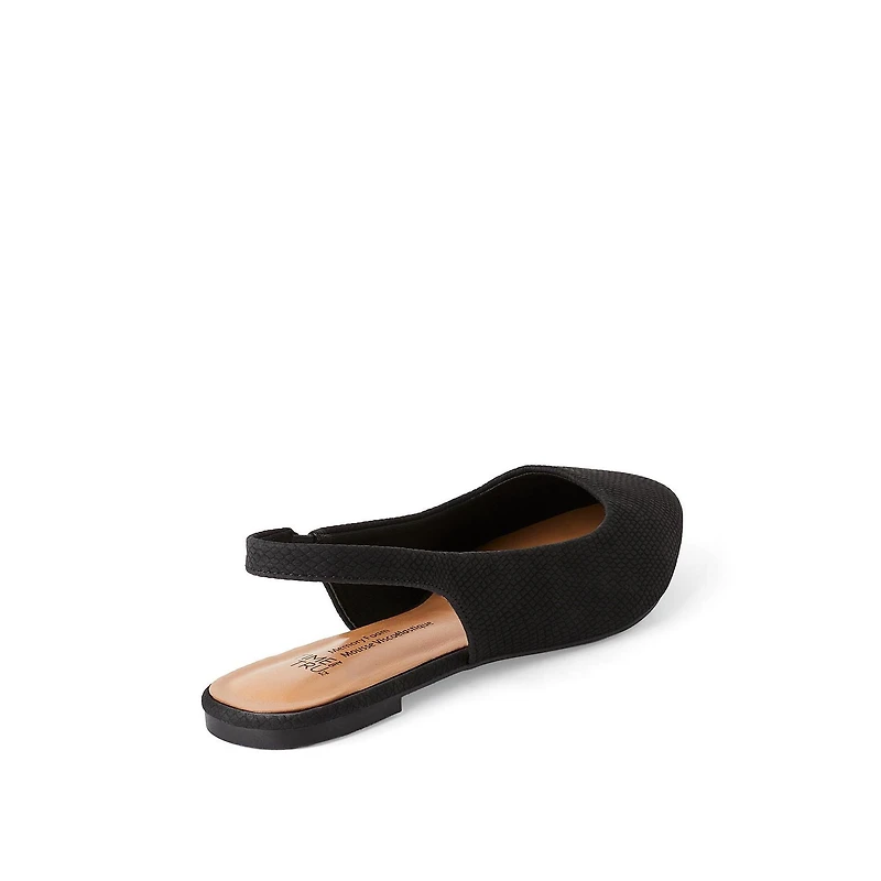 Time and Tru Women's Slingback Flats
