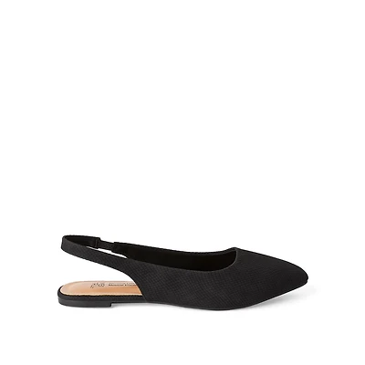 Time and Tru Women's Slingback Flats