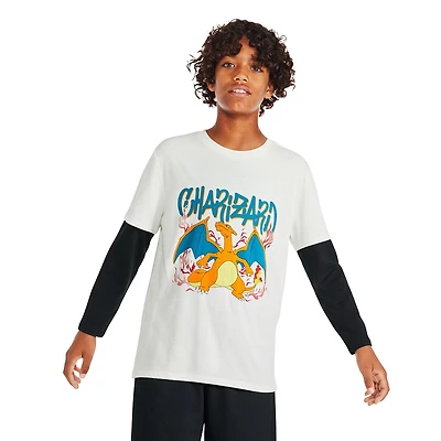 Pokemon Boys' Long-Sleeve Fooler T-Shirt