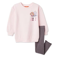 Nickelodeon Toddler Girls' Paw Patrol Sweatshirt 2-Piece Set