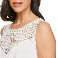 Débardeur avec empiècement crocheté Penmans pour femmes