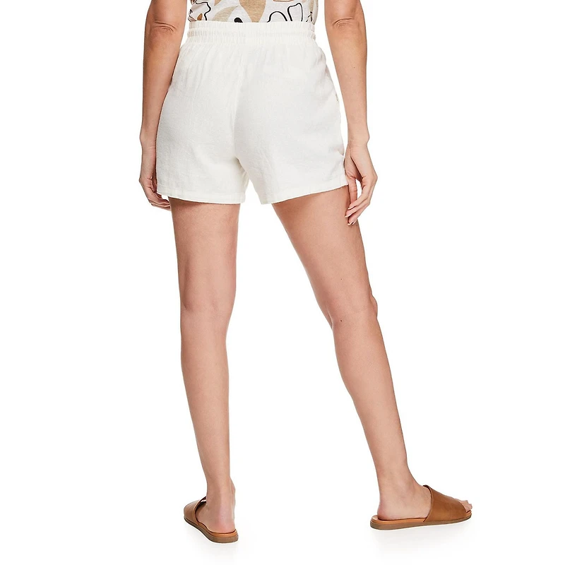Short à pampilles en mélange de lin Penmans pour femmes