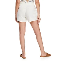 Short à pampilles en mélange de lin Penmans pour femmes