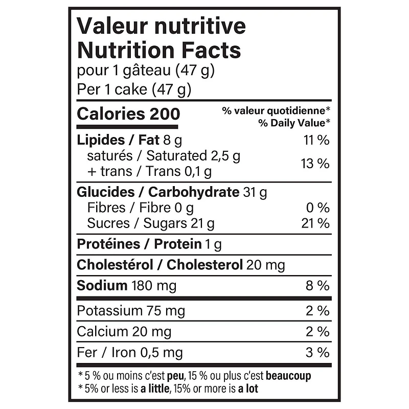 Gâteaux ½ Luneᴹᴰ moelleux à la vanille de Vachonᴹᴰ 282 g