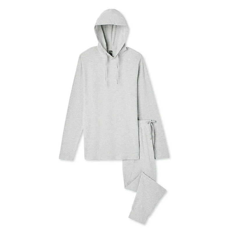 Ensemble de détente 2 pièces en tricot gaufré brossé avec jogger George pour hommes