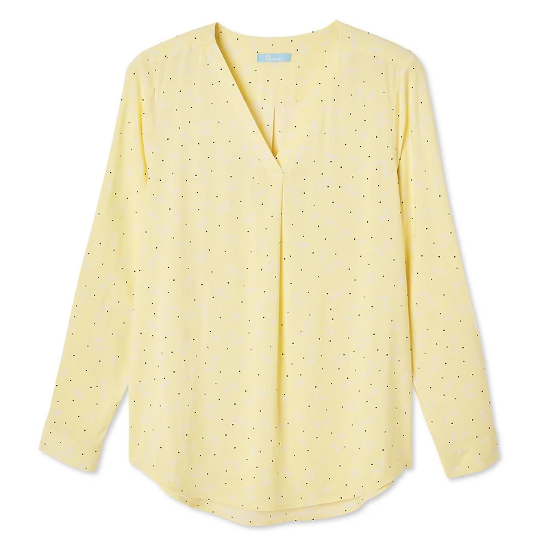 Chemisier imprimé à manches roulées avec attache boutonnée Penmans pour femmes