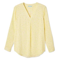 Chemisier imprimé à manches roulées avec attache boutonnée Penmans pour femmes