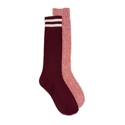 Muk Luks Women's 11" Tall Boot Sock 2 Pair