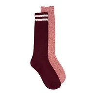 Muk Luks Women's 11" Tall Boot Sock 2 Pair