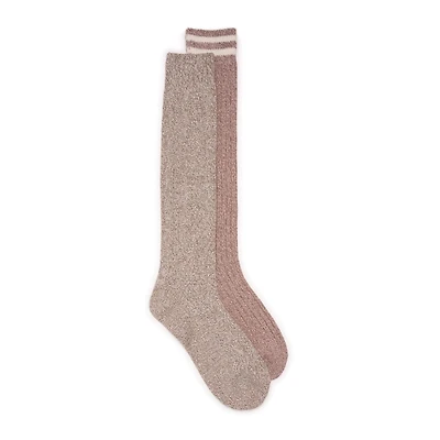 Muk Luks Women's Knee High Socks 2 Pair