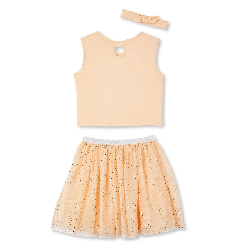 Ensemble 3 pièces avec tutu et paillettes George pour filles