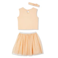 Ensemble 3 pièces avec tutu et paillettes George pour filles
