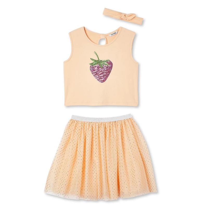 George Girls' Sequin Tutu 3-Piece Set