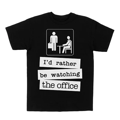 The Office T-shirt manche courte côtelés à col rond pour femmes