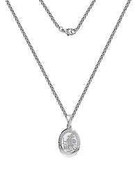 Designs pour Lui Acier Inoxydable St Christopher médaillon avec chaîne
