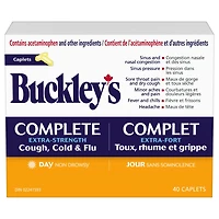Buckley’s Complete Extra Strength Cough, Cold & Flu – Daytime – 40 Caplets