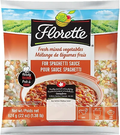 Florette Mélange de légumes pour sauce spaghetti