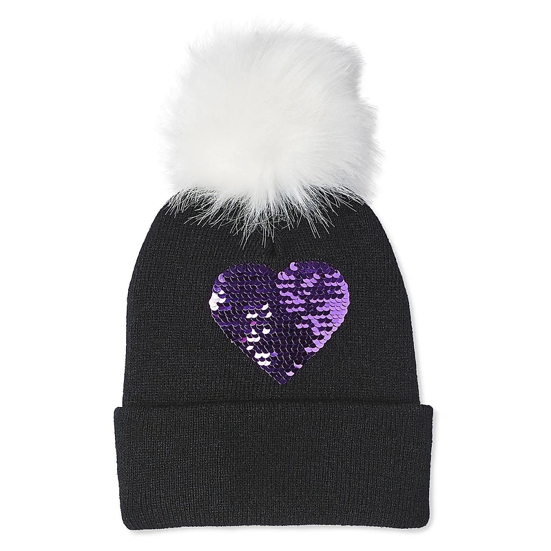 George Girls' Embellished Pompom Toque