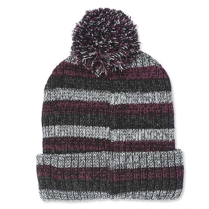Tuque rayée avec revers Canadiana pour garçons