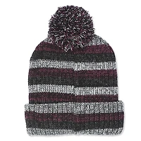 Tuque rayée avec revers Canadiana pour garçons