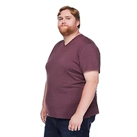 T-shirt extensible à encolure en V George Plus pour hommes