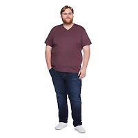 T-shirt extensible à encolure en V George Plus pour hommes