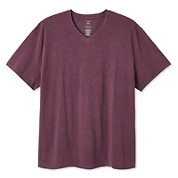 T-shirt extensible à encolure en V George Plus pour hommes