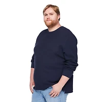 Chandail à encolure ras du cou en tricot gaufré George Plus pour hommes