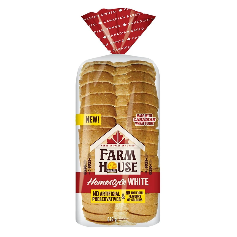 Farmhouse Homestyle White Bread 675g