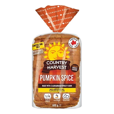 Pumpkin Spice Sliced Bread, 600g