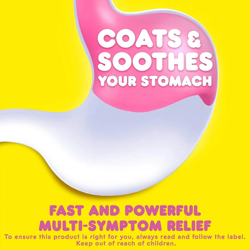 Pepto Bismol Caplets for Nausea, Heartburn, Indigestion, Upset Stomach, and Diarrhea, 24 ct