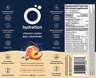 Ö Hydration - Pêche et fleur d'oranger