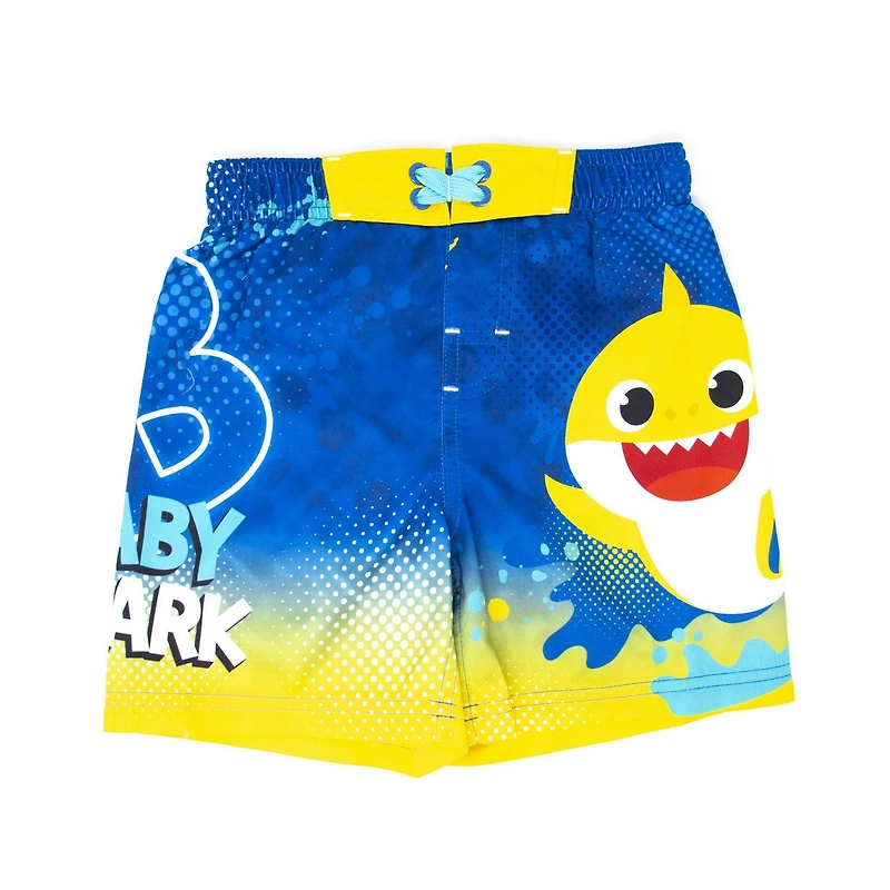 Baby Shark Boy's swim short with elastic waist