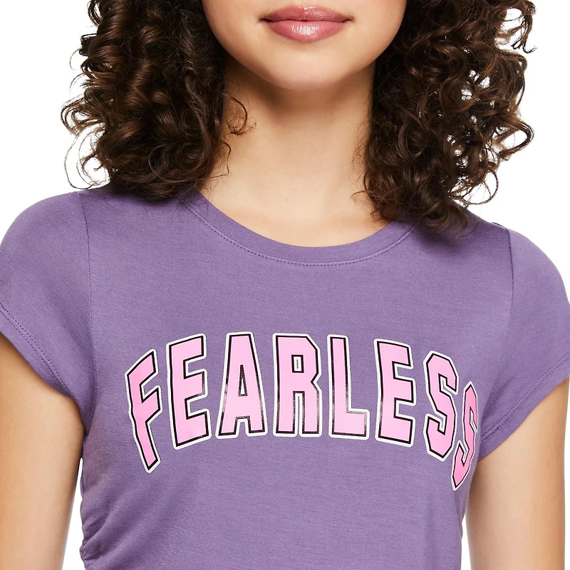 T-shirt avec motif ruché sur les côtés My Sister’s Closet pour filles