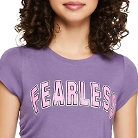 T-shirt avec motif ruché sur les côtés My Sister’s Closet pour filles