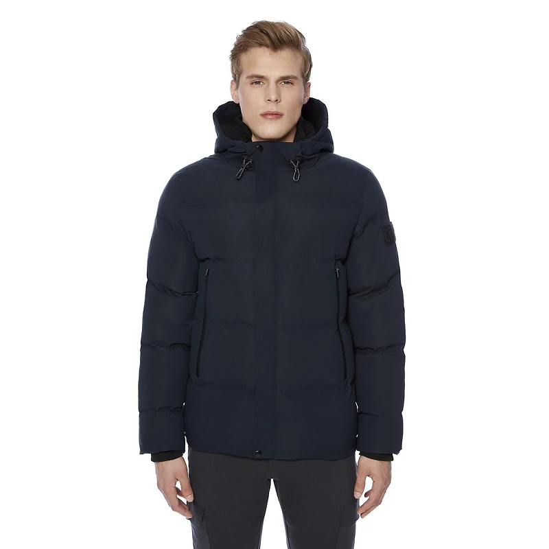 Dark Black Men's Insulated Puffer Jacket