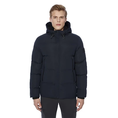 Dark Black Men's Insulated Puffer Jacket