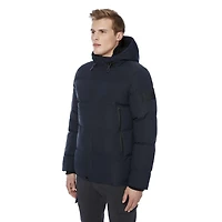 Dark Black Men's Insulated Puffer Jacket